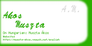akos muszta business card
